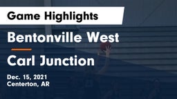 Bentonville West  vs Carl Junction  Game Highlights - Dec. 15, 2021