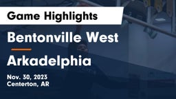 Bentonville West  vs Arkadelphia  Game Highlights - Nov. 30, 2023