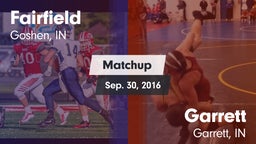 Matchup: Fairfield High vs. Garrett  2016