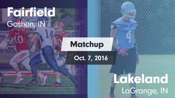 Matchup: Fairfield High vs. Lakeland  2016