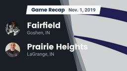 Recap: Fairfield  vs. Prairie Heights  2019