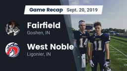 Recap: Fairfield  vs. West Noble  2019