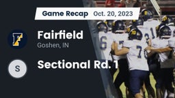 Recap: Fairfield  vs. Sectional Rd. 1 2023