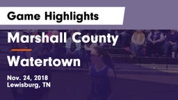 Marshall County  vs Watertown  Game Highlights - Nov. 24, 2018