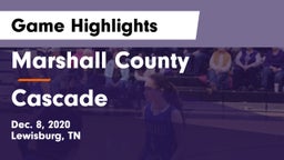 Marshall County  vs Cascade Game Highlights - Dec. 8, 2020