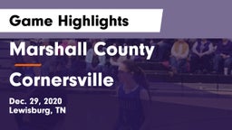 Marshall County  vs Cornersville  Game Highlights - Dec. 29, 2020