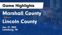 Marshall County  vs Lincoln County  Game Highlights - Jan. 27, 2023