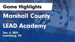 Marshall County  vs LEAD Academy  Game Highlights - Jan. 5, 2024
