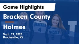 Bracken County vs Holmes  Game Highlights - Sept. 24, 2020