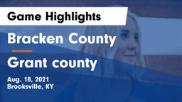 Bracken County vs Grant county Game Highlights - Aug. 18, 2021