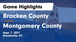 Bracken County vs Montgomery County  Game Highlights - Sept. 7, 2021