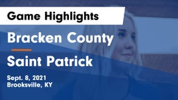 Bracken County vs Saint Patrick Game Highlights - Sept. 8, 2021