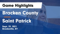 Bracken County vs Saint Patrick Game Highlights - Sept. 29, 2021