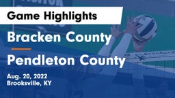 Bracken County vs Pendleton County  Game Highlights - Aug. 20, 2022