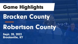 Bracken County vs Robertson County Game Highlights - Sept. 20, 2022