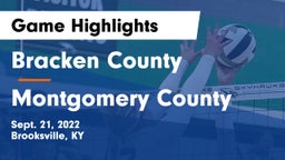 Bracken County vs Montgomery County  Game Highlights - Sept. 21, 2022