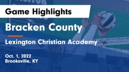 Bracken County vs Lexington Christian Academy Game Highlights - Oct. 1, 2022