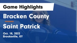 Bracken County vs Saint Patrick Game Highlights - Oct. 18, 2022