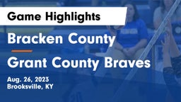 Bracken County vs Grant County Braves Game Highlights - Aug. 26, 2023