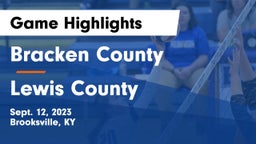 Bracken County vs Lewis County  Game Highlights - Sept. 12, 2023