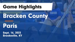 Bracken County vs Paris Game Highlights - Sept. 16, 2023