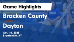 Bracken County vs Dayton Game Highlights - Oct. 10, 2023