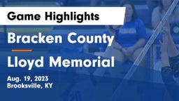 Bracken County vs Lloyd Memorial  Game Highlights - Aug. 19, 2023