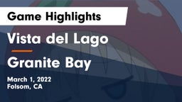 Vista del Lago  vs Granite Bay  Game Highlights - March 1, 2022