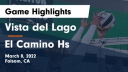 Vista del Lago  vs El Camino Hs Game Highlights - March 8, 2022