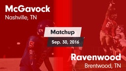 Matchup: McGavock  vs. Ravenwood  2016