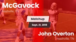 Matchup: McGavock  vs. John Overton  2018