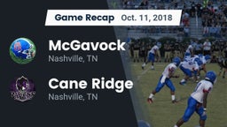 Recap: McGavock  vs. Cane Ridge  2018