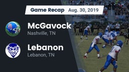 Recap: McGavock  vs. Lebanon  2019