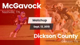 Matchup: McGavock  vs. Dickson County  2019