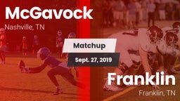 Matchup: McGavock  vs. Franklin  2019
