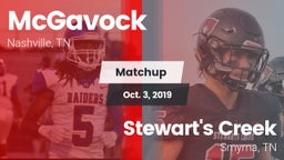 Matchup: McGavock  vs. Stewart's Creek  2019