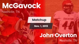 Matchup: McGavock  vs. John Overton  2019