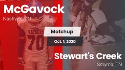 Matchup: McGavock  vs. Stewart's Creek  2020