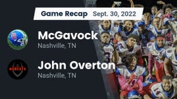 Recap: McGavock  vs. John Overton  2022