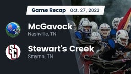 Recap: McGavock  vs. Stewart's Creek  2023