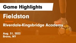 Fieldston  vs Riverdale-Kingsbridge Academy Game Highlights - Aug. 31, 2022