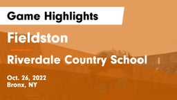 Fieldston  vs Riverdale Country School Game Highlights - Oct. 26, 2022