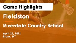 Fieldston  vs Riverdale Country School Game Highlights - April 25, 2022