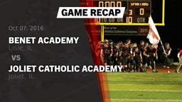 Recap: Benet Academy  vs. Joliet Catholic Academy  2016