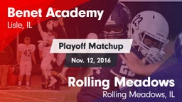 Matchup: Benet Academy High vs. Rolling Meadows  2016