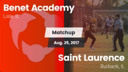 Matchup: Benet Academy High vs. Saint Laurence  2017