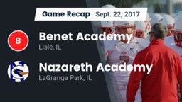 Recap: Benet Academy  vs. Nazareth Academy  2017