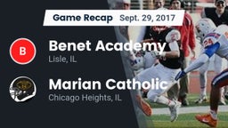 Recap: Benet Academy  vs. Marian Catholic  2017