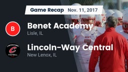 Recap: Benet Academy  vs. Lincoln-Way Central  2017