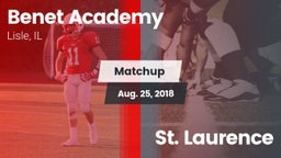Matchup: Benet Academy High vs. St. Laurence  2018